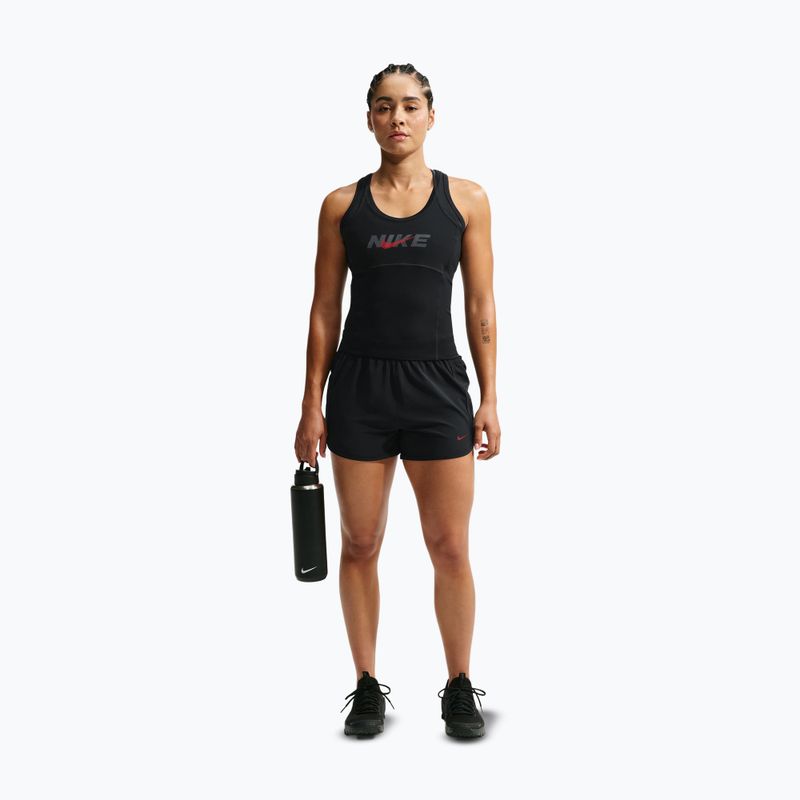 Дамски тренировъчни шорти Nike One black/black/university red 2