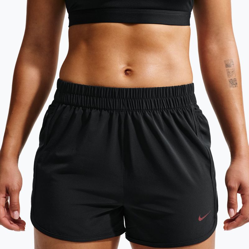 Дамски тренировъчни шорти Nike One black/black/university red 4