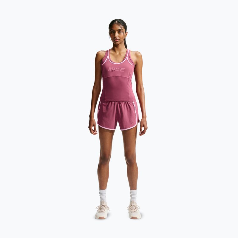 Дамска тренировъчна тениска Nike One pink smoke/pink rise/mystic dates/white 2
