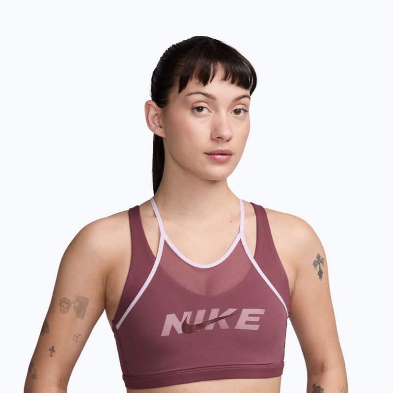 Спортен сутиен Nike One pink smoke/bleached lilac/mystic dates