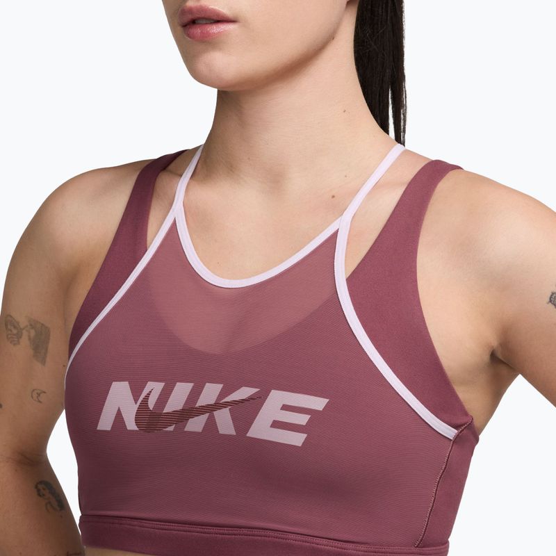 Спортен сутиен Nike One pink smoke/bleached lilac/mystic dates 3