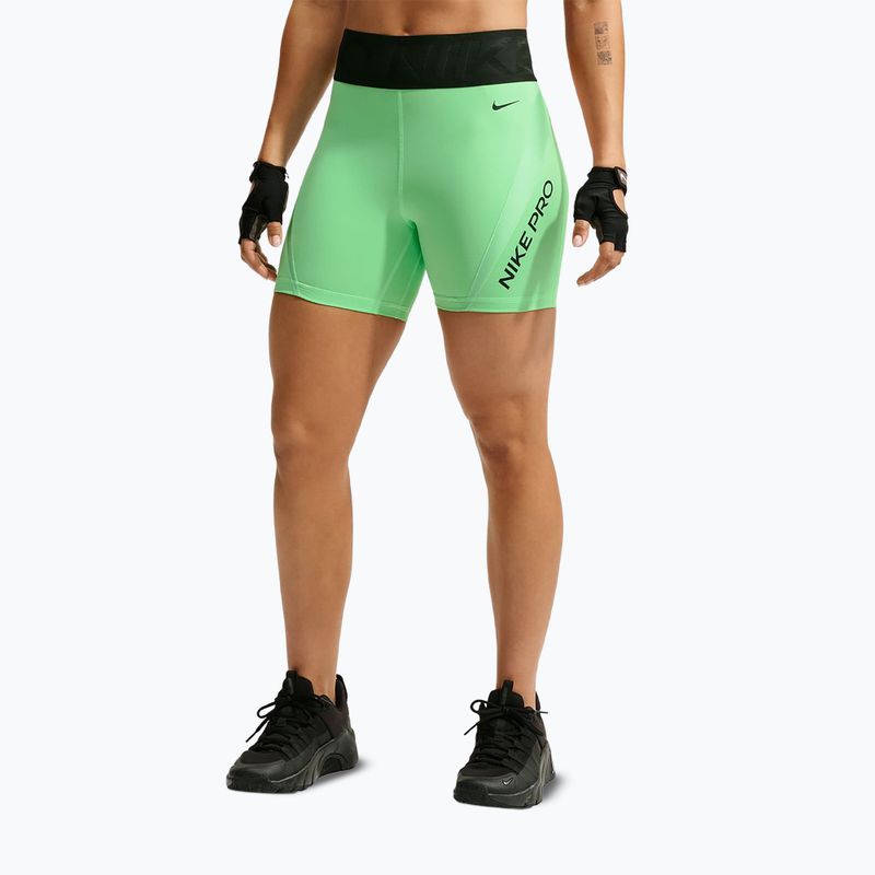 Дамски тренировъчни шорти Nike Pro Sculpt illusion green/cucumber calm/black/black 7