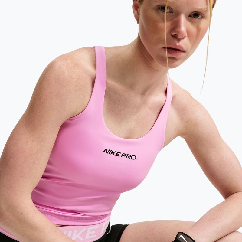 Дамска тренировъчна тениска Nike Pro Sculpt pink rise/black 5