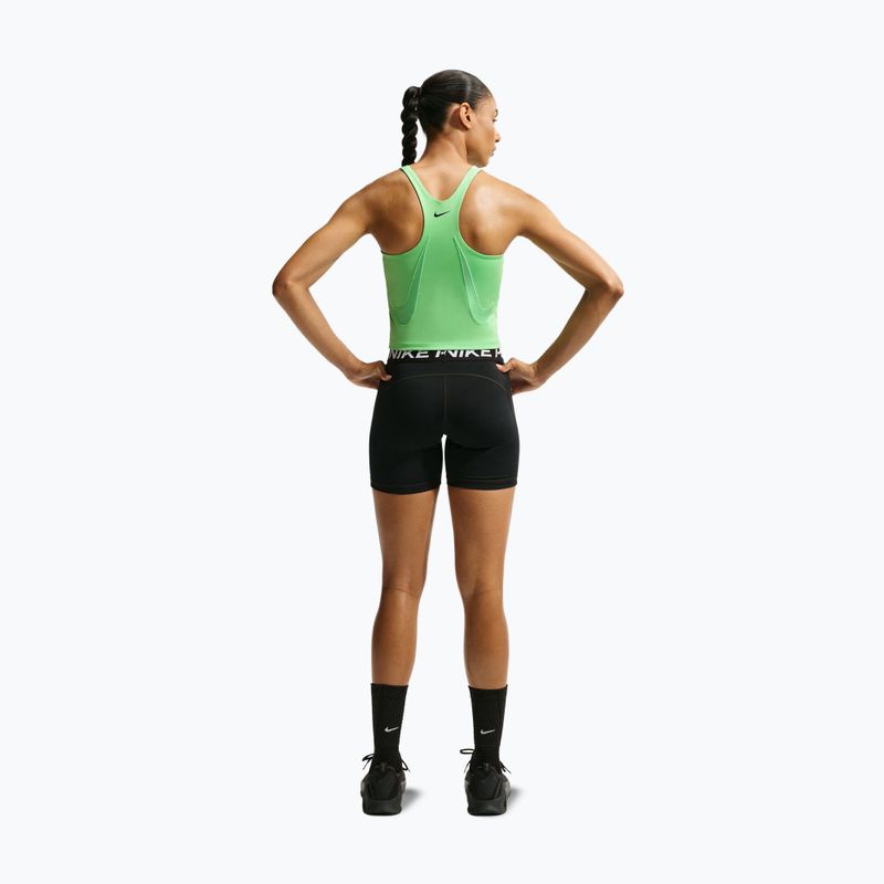 Дамска тренировъчна тениска Nike Pro Sculpt illusion green/cucumber calm/black 2