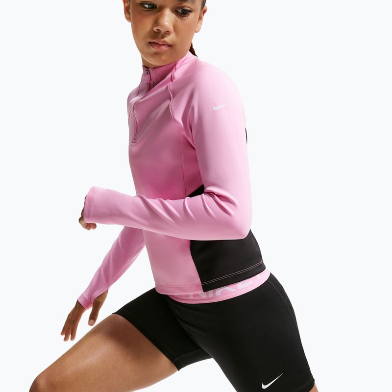 Детски къси панталони/шорти Nike Pro black/pink rise/white 5