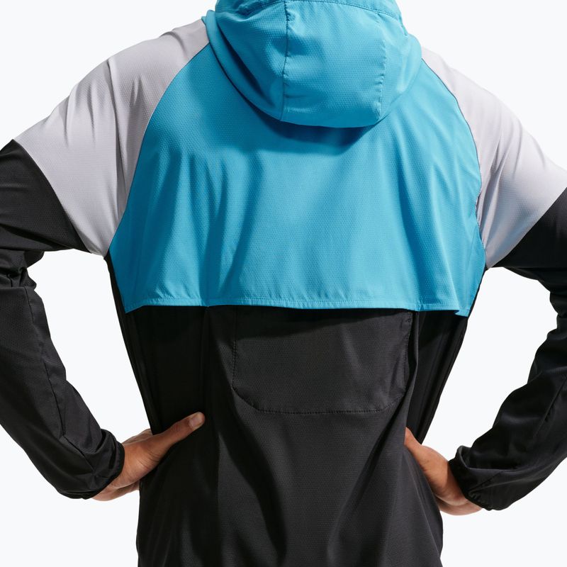 Мъжко яке за бягане Nike Impossibly Light Windrunner black/light current blue/wolf grey 5