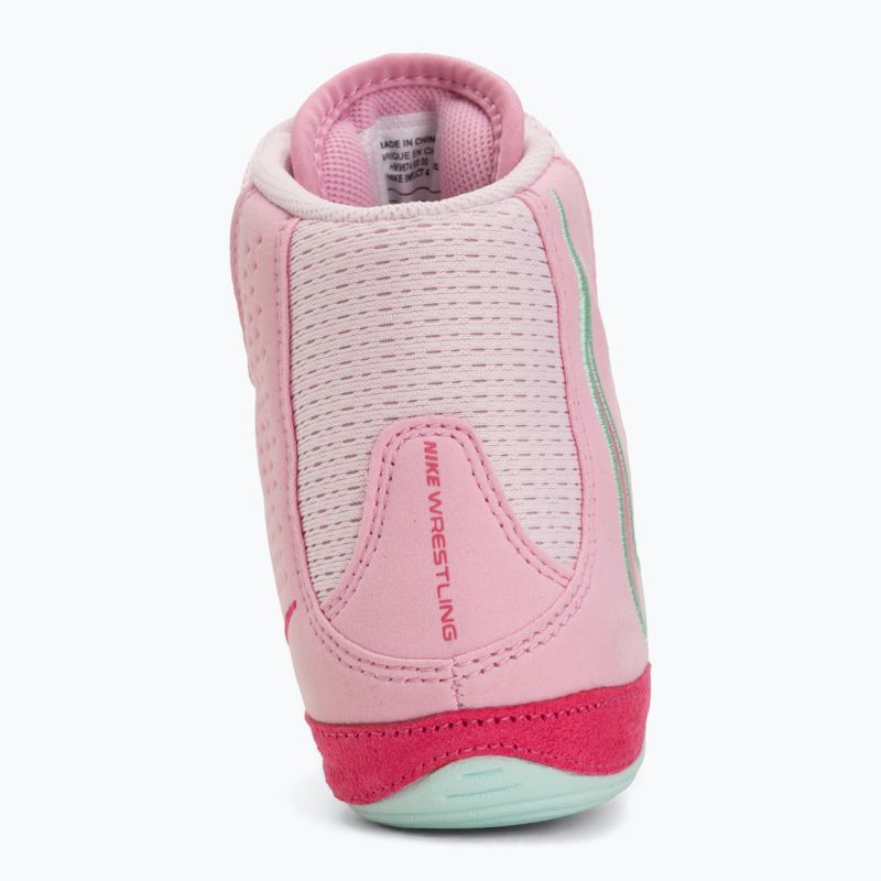 Обувки за борба Nike Inflict 4 pink foam/desert pink/pink rise/rrtic green 6