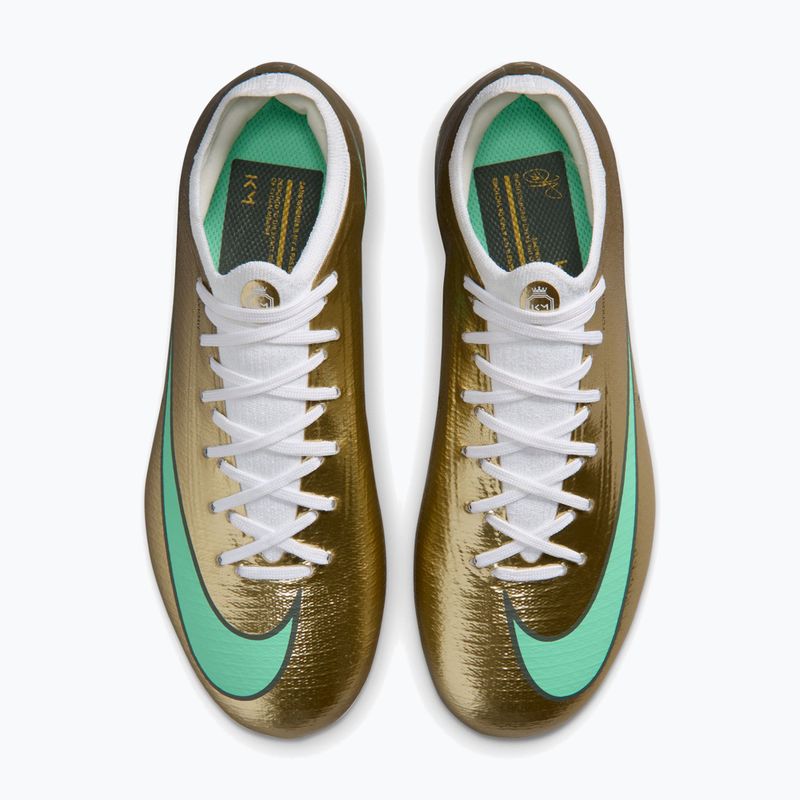 Детски футболни обувки Nike Jr. Vapor 17 Pro "Kylian Mbappé" Metallic Gold/Green Glow 3