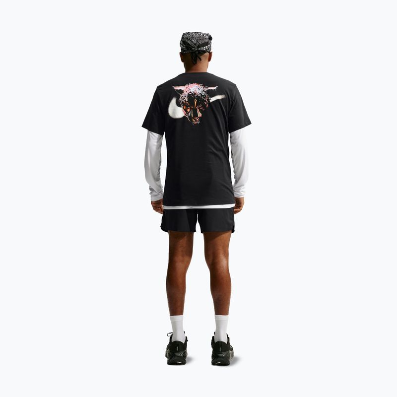 Мъжка тениска за бягане Nike Dri-Fit Graphic black/white 2