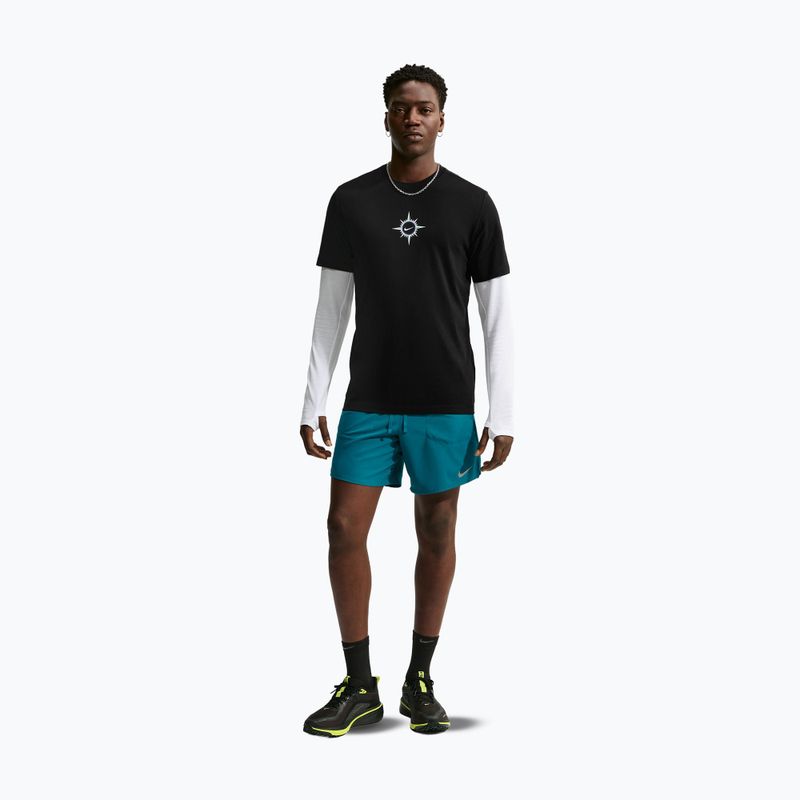 Мъжка тениска за бягане Nike Dri-Fit Graphic black/action grape 2