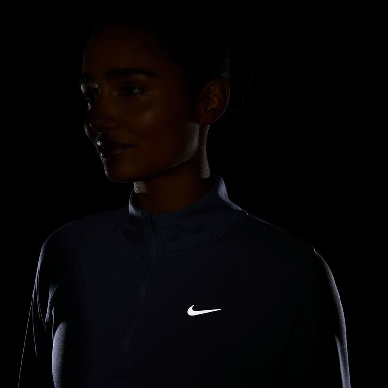 Дамска блуза за бягане с дълъг ръкав Nike Tempo Swoosh Run Dri-Fit 1/4-Zip LS gridiron/white 4