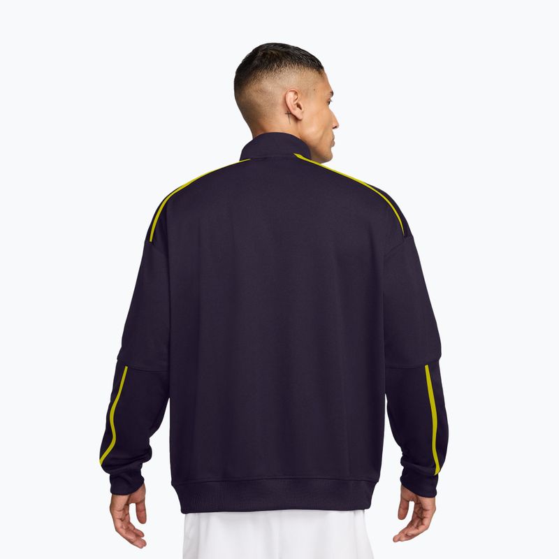Мъжки суитшърт за тенис Nike Court Heritage purple dynasty/lemon venom 2