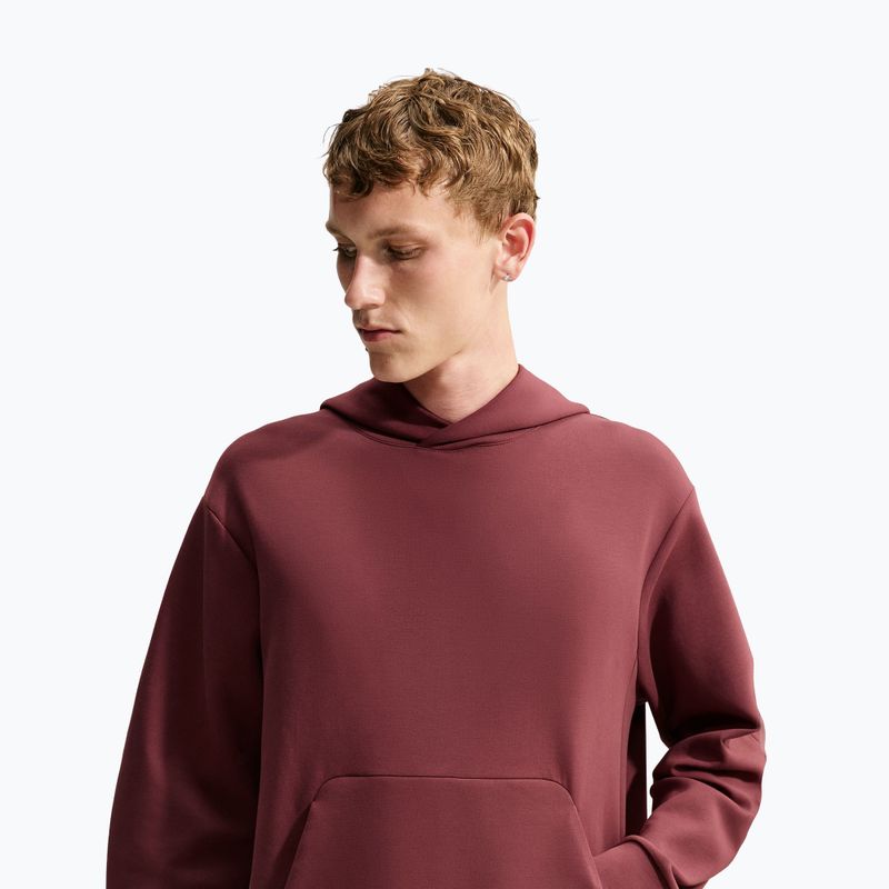 Мъжки суитшърт за тренировка Nike 24.7 ImpossiblySoft Light Boulder/Black/Burgundy Crush 4