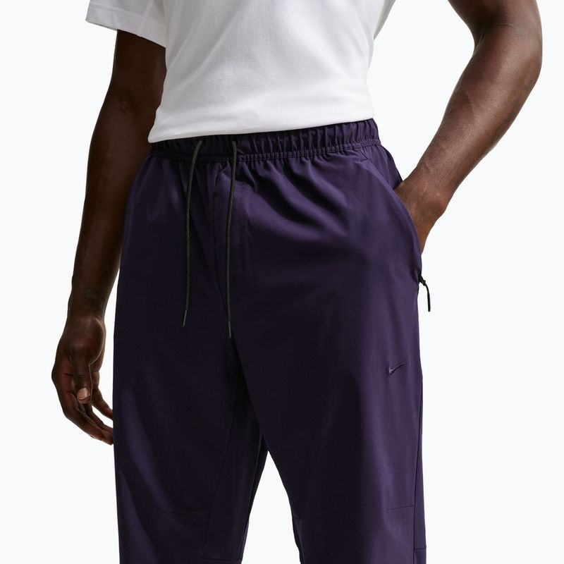 Мъжки панталони за бягане Nike Unlimited Dri-Fit Zippered Cuff Purple Dynasty/Black/Purple Dynasty 5
