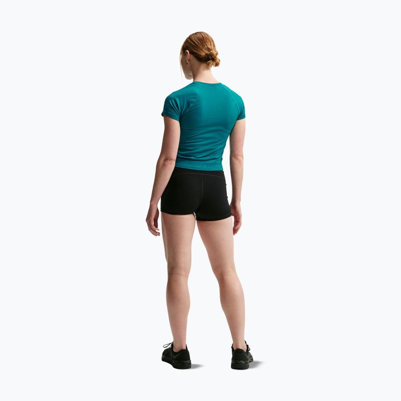 Дамска тренировъчна тениска Nike Pro Seamless Dri-Fit SS bright spruce 3