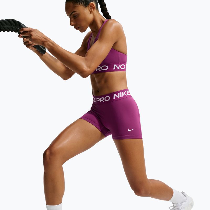 Дамски шорти Nike Pro Mid-Rise Biker 3" true berry/white 6
