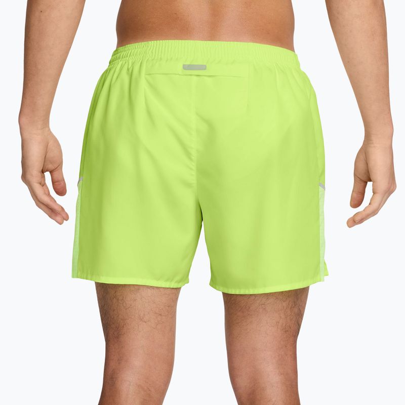 Мъжки шорти Nike Miler Dri-Fit Brief Lined 5" light lemon twist 2