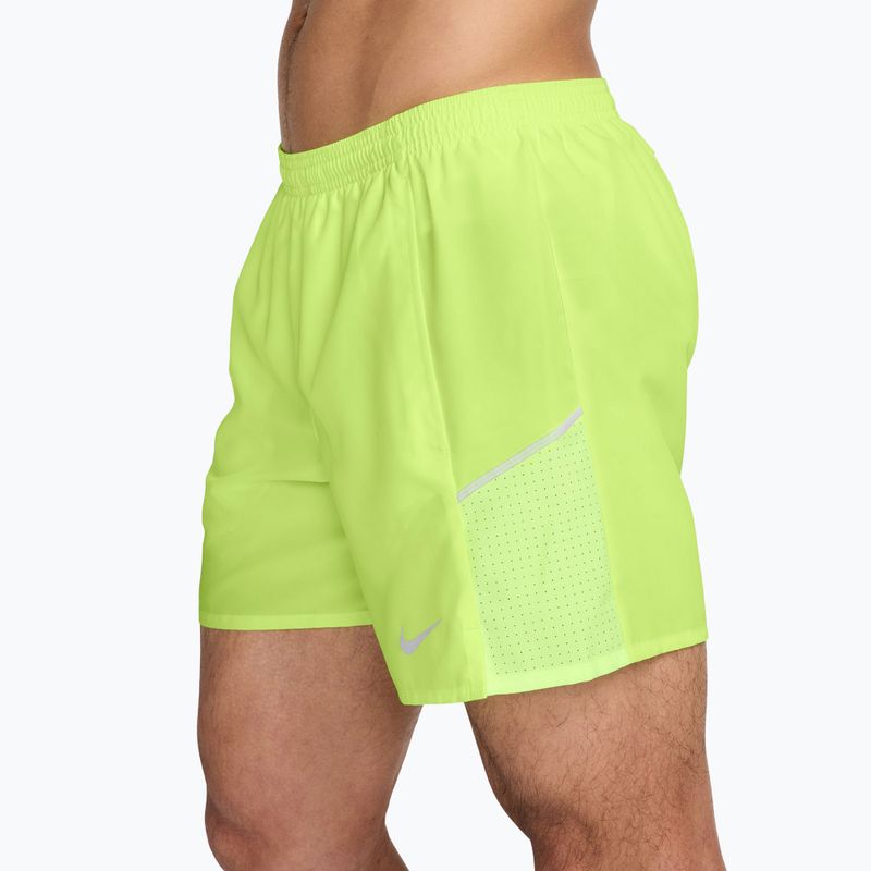 Мъжки шорти Nike Miler Dri-Fit Brief Lined 5" light lemon twist 3