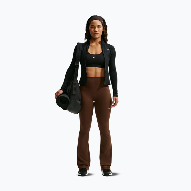 Дамски клин Nike One High Waisted Flared cacao wow/white 2