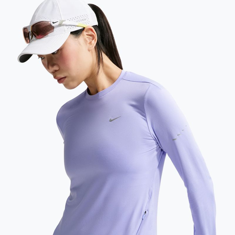Дамска блуза за бягане с дълъг ръкав Nike Swift Dri-FIT UV LS purple pulse 5