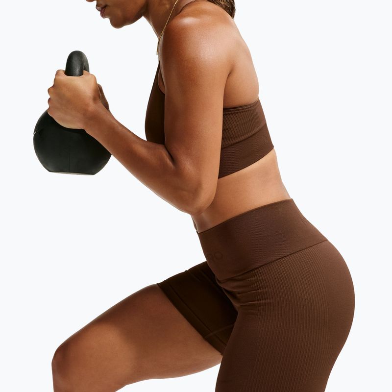 Дамски шорти Nike Pro Seamless High-Waisted Biker 5" cacao wow 5