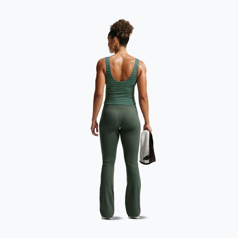 Дамски клин Nike One High Waisted Flared camo green/white 3