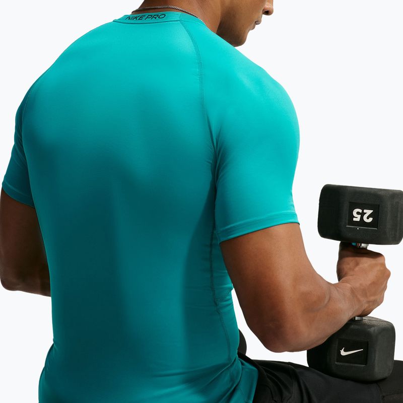 Мъжка тренировъчна тениска Nike Pro Dri-Fit Tight SS Fitness energy/black 5