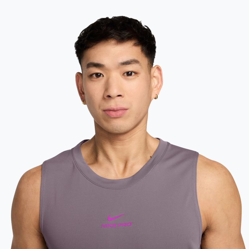 Мъжка тренировъчна тениска Nike Pro Training Dri-Fit purple smoke/vivid purple 3