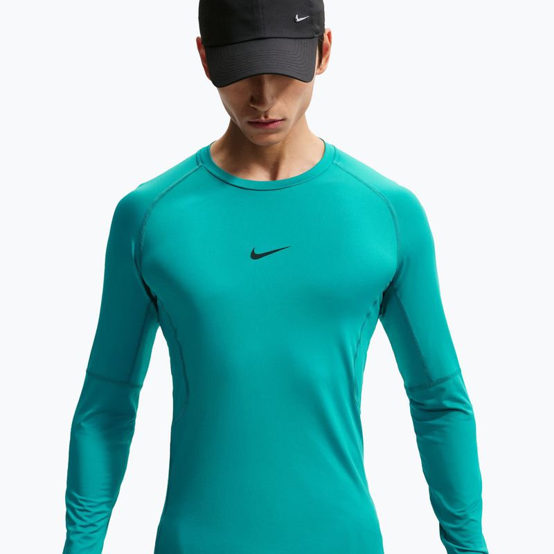 Мъжка блуза с дълъг ръкав за  тренировка Nike Pro Dri-Fit Tight Fitness energy/black 4