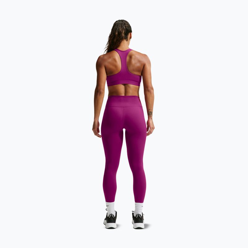 Дамски спортен сутиен Nike Swoosh Medium Support true berry/white 3