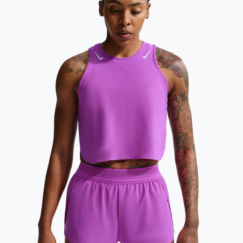 Дамски шорти за бягане Nike AeroSwift Dri-Fit ADV Mid-Rise 3" vivid purple/purple pulse 4
