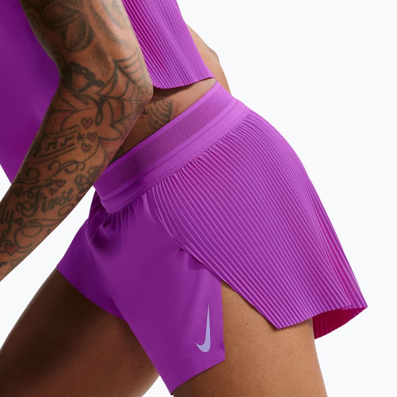 Дамски шорти за бягане Nike AeroSwift Dri-Fit ADV Mid-Rise 3" vivid purple/purple pulse 5
