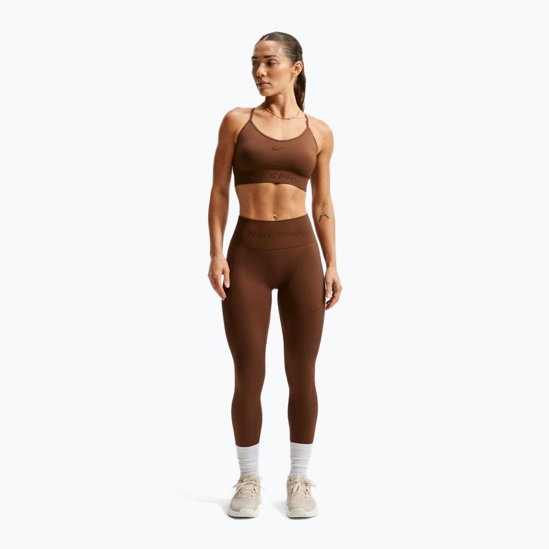 Дамски спортен сутиен Nike Pro Seamless Light Support Sports Bra cacao wow 2