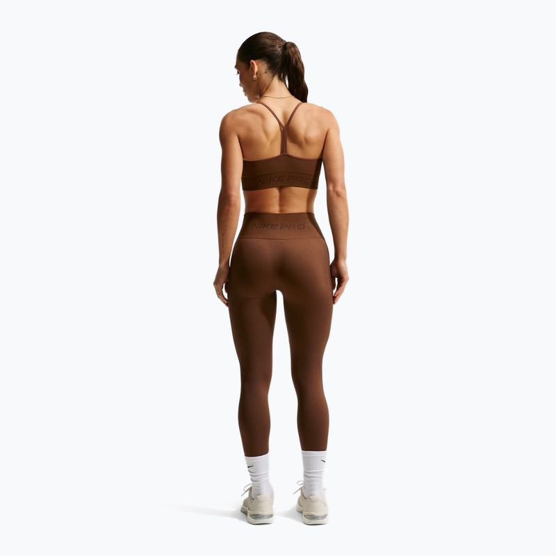 Дамски спортен сутиен Nike Pro Seamless Light Support Sports Bra cacao wow 3
