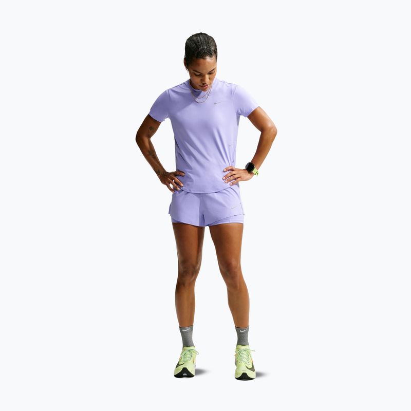 Дамски шорти за бягане Nike Swift Mid-Rise 2in1 purple pulse 2