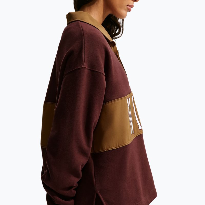 Дамски суитшърт Nike Studio Fleece Medium Weight mystic dates/light british tan/sail 6