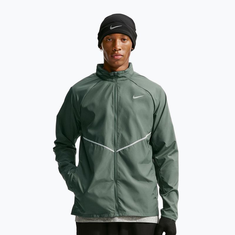 Мъжко яке за бягане Nike Miler Repel UV camo green/camo green