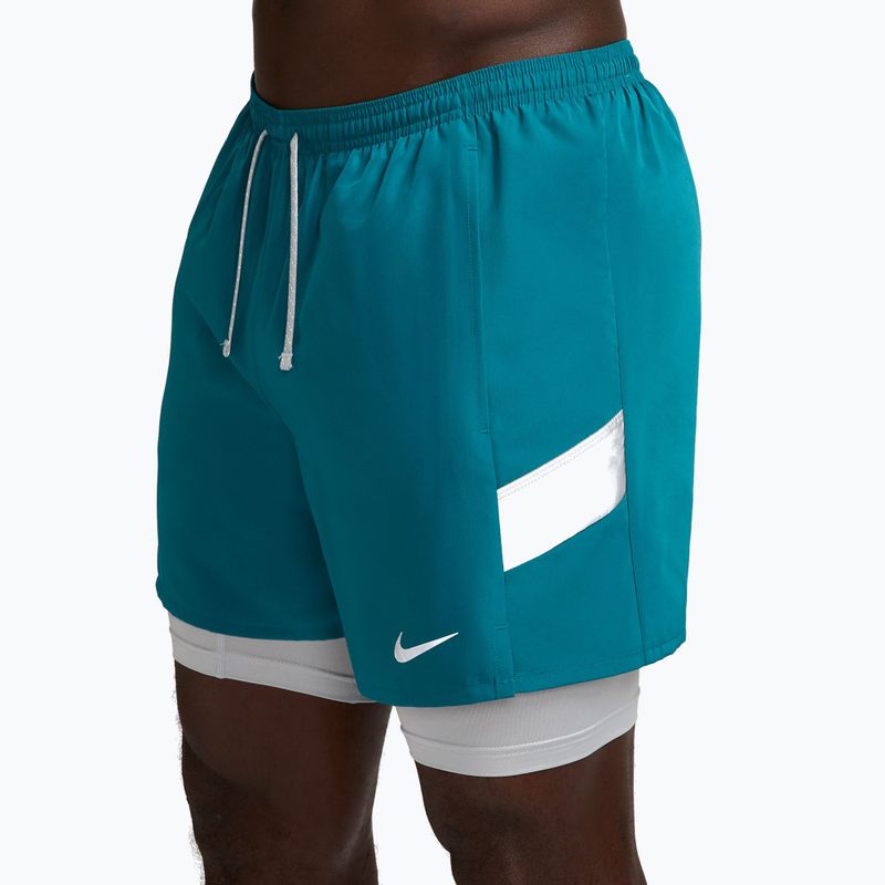 Мъжки шорти за бягане Nike Miler Dri-Fit 2in1 5" bright spruce 3