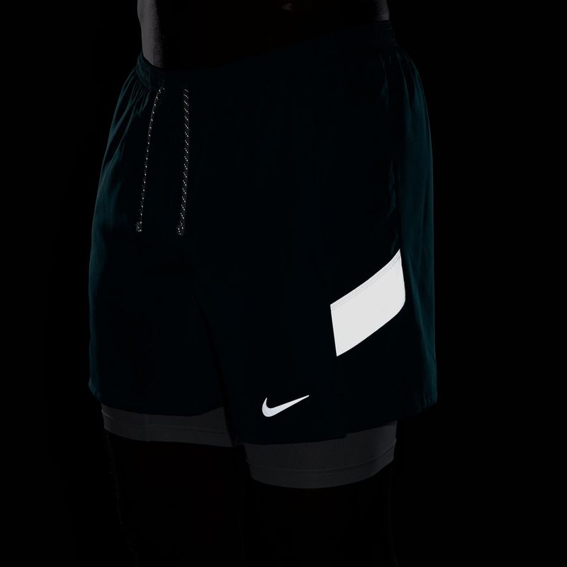 Мъжки шорти за бягане Nike Miler Dri-Fit 2in1 5" bright spruce 5
