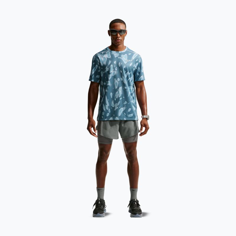 Мъжка тениска за бягане Nike Miler Dri-Fit UV smokey blue 2