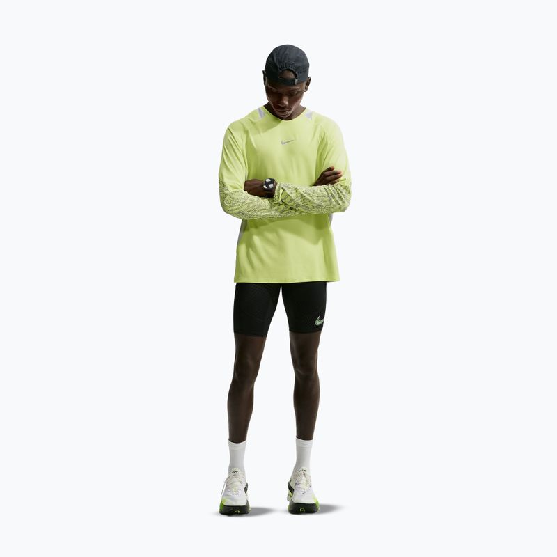 Мъжка блуза за бягане с дълъг ръкав Nike Stride light lemon twist/grey fog 2