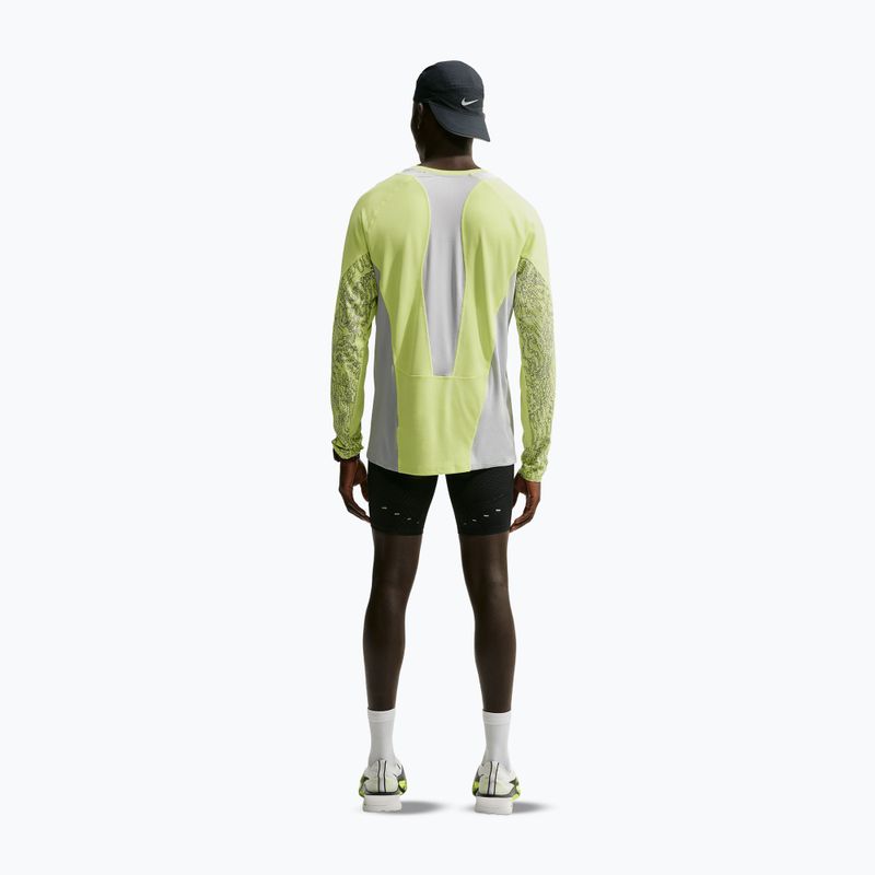 Мъжка блуза за бягане с дълъг ръкав Nike Stride light lemon twist/grey fog 3