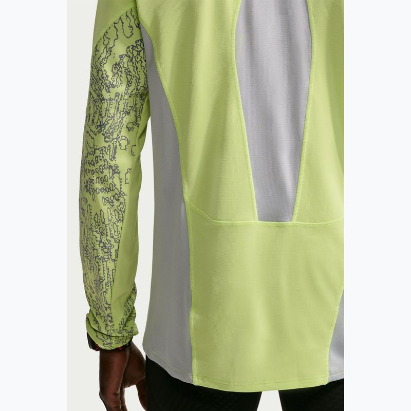 Мъжка блуза за бягане с дълъг ръкав Nike Stride light lemon twist/grey fog 6