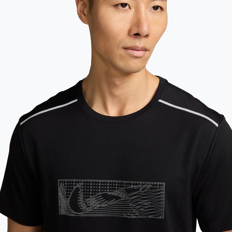 Мъжка тениска за бягане Nike Miler black 3