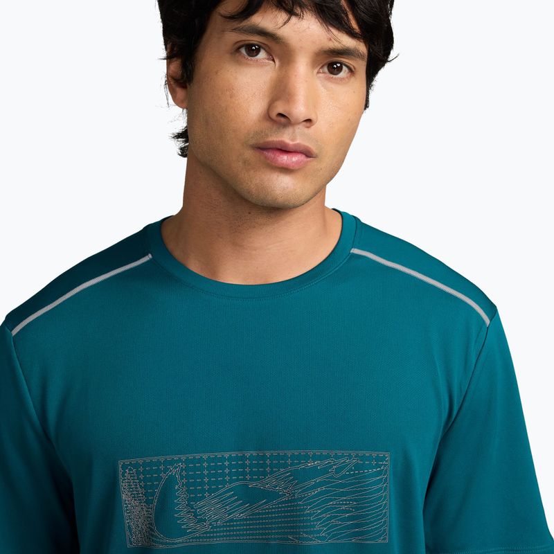 Мъжка тениска за бягане Nike Miler bright spruce 3