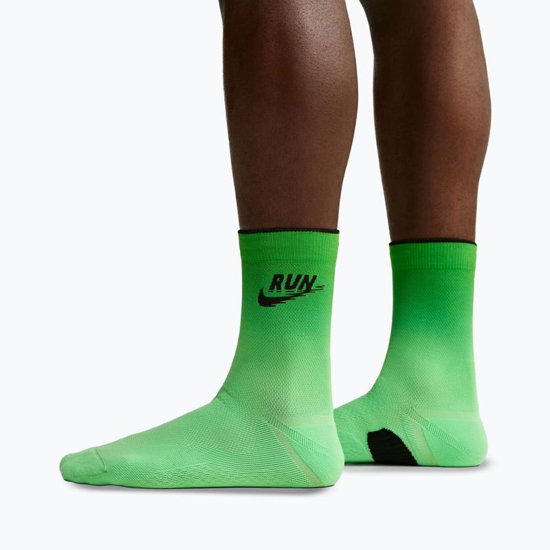 Чорапи Nike Run Midweight illusion green/black 6