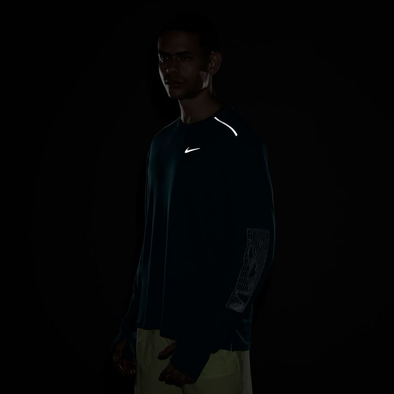 Мъжка блуза за бягане с дълъг ръкав Nike Miler bright spruce 4