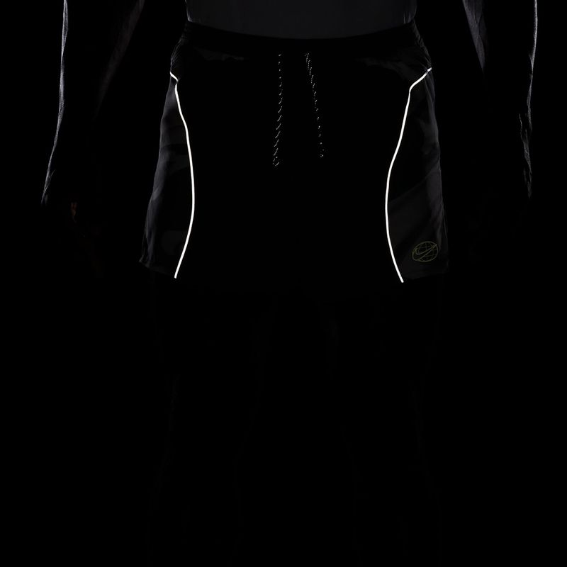 Мъжки шорти за бягане Nike Dri-Fit 4" smoke grey/black/light lemon twist 7
