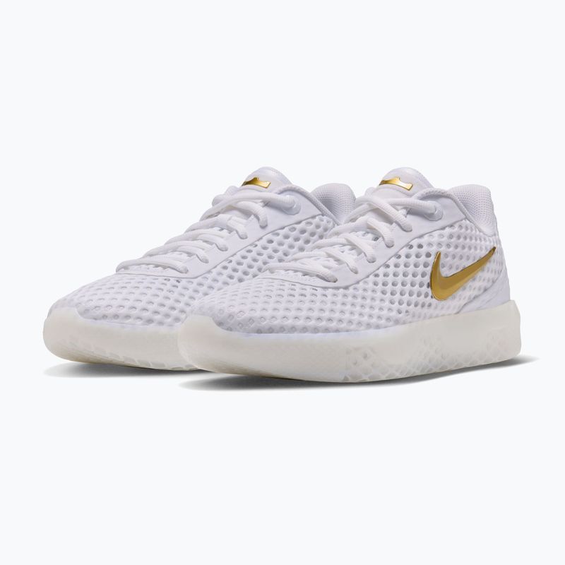 Мъжки обувки за баскетбол Nike LeBron Witness X white/white/photon dust/metallic gold 2