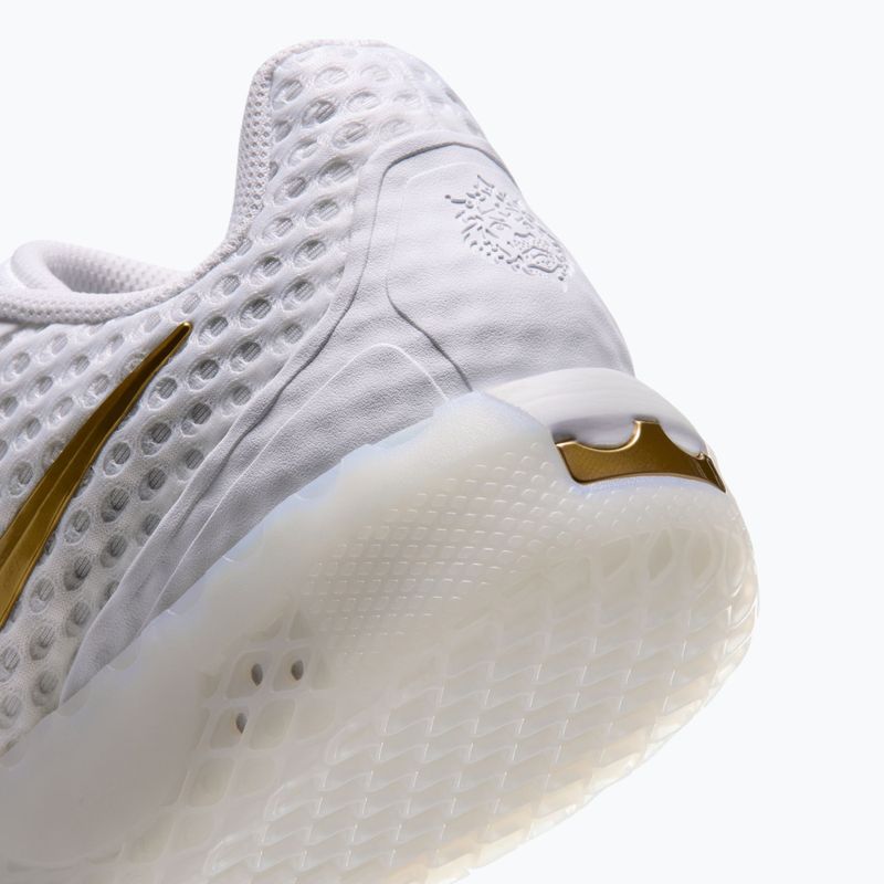 Мъжки обувки за баскетбол Nike LeBron Witness X white/white/photon dust/metallic gold 5